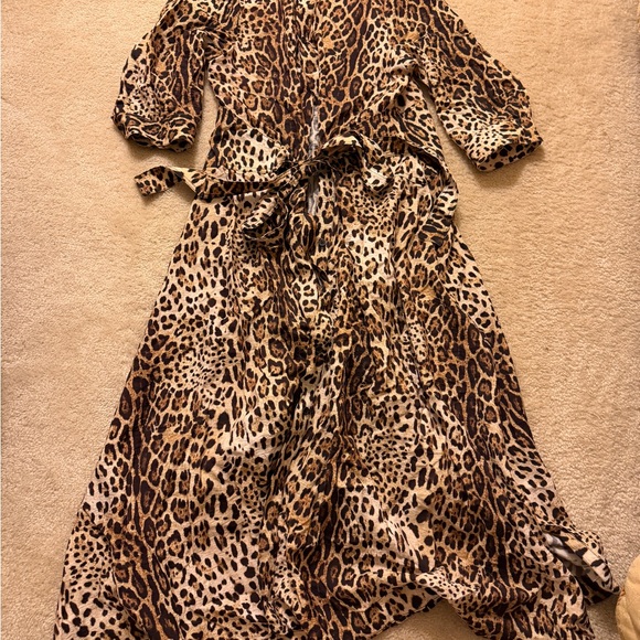 Zara Leopard Print Maxi Dress - Picture 2 of 5